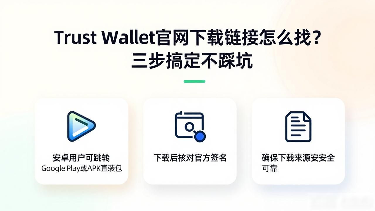 Trust Wallet官网下载链接怎么找？三步搞定不踩坑