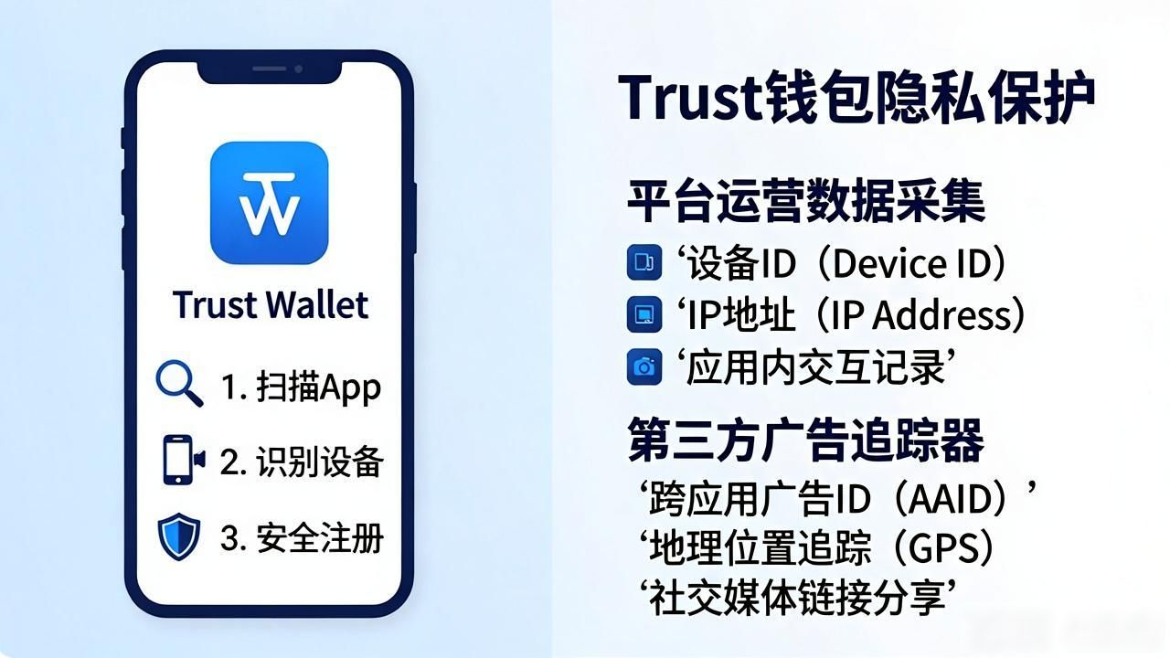 Trust钱包注册到底共享多少信息？一图看懂隐私保护