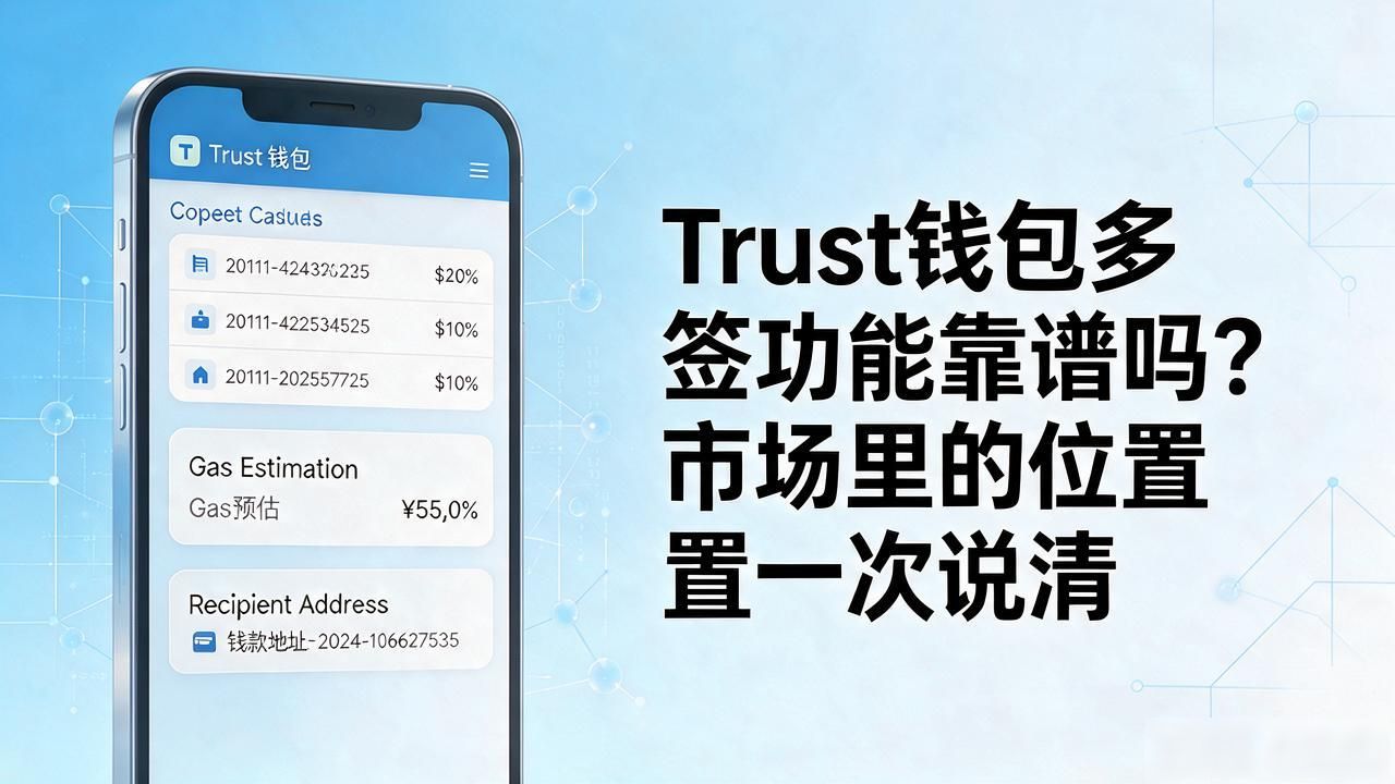 Trust钱包多签功能靠谱吗？市场里的位置一次说清