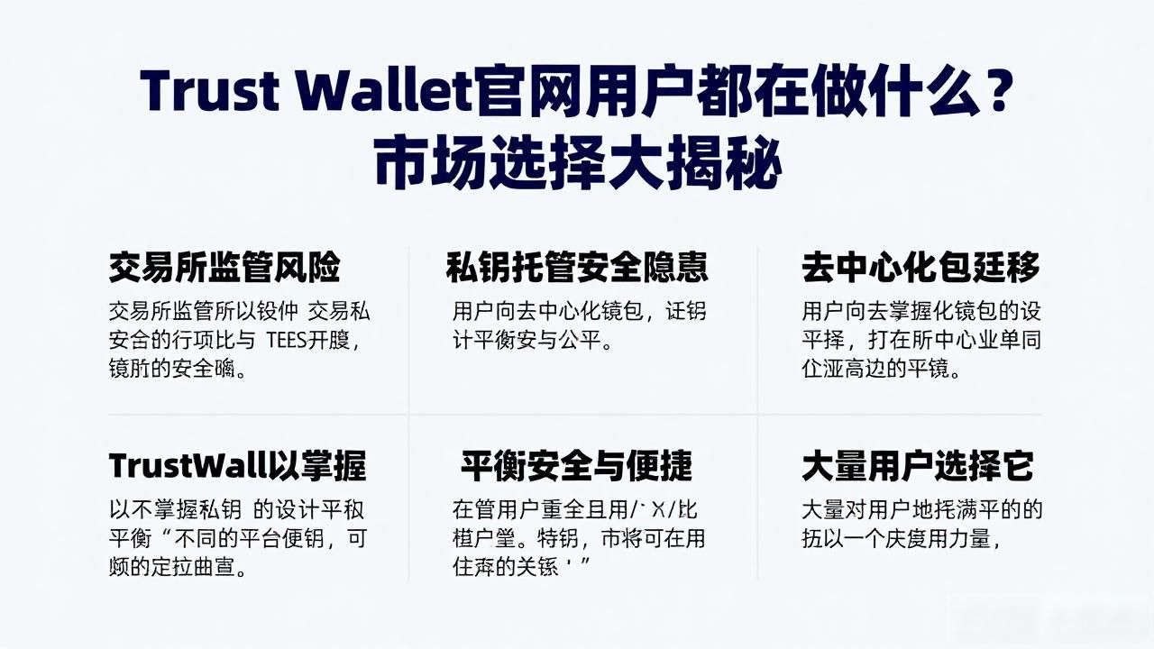 Trust Wallet官网用户都在做什么？市场选择大揭秘
