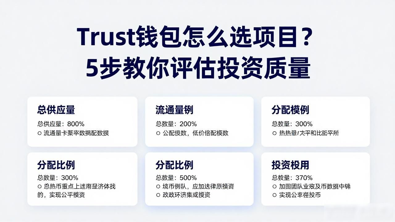 Trust钱包怎么选项目？5步教你评估投资质量