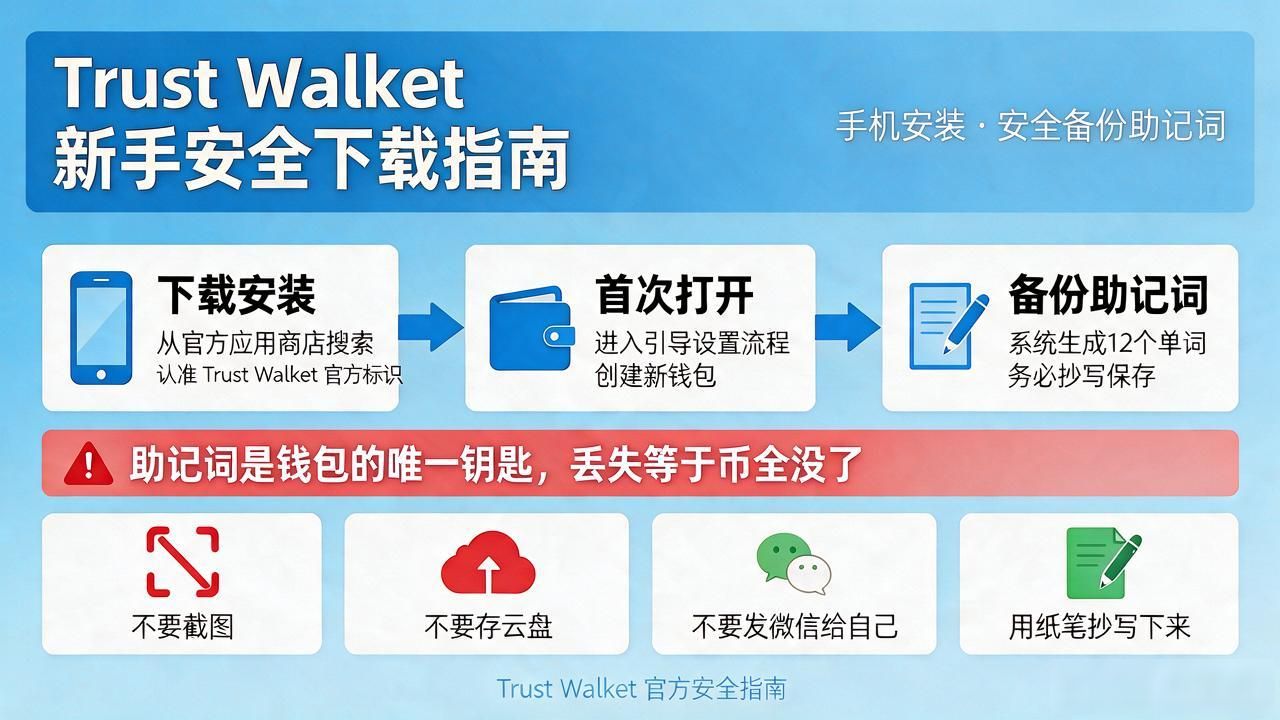 Trust Wallet最新版怎么在手机上装？新手安全下载指南
