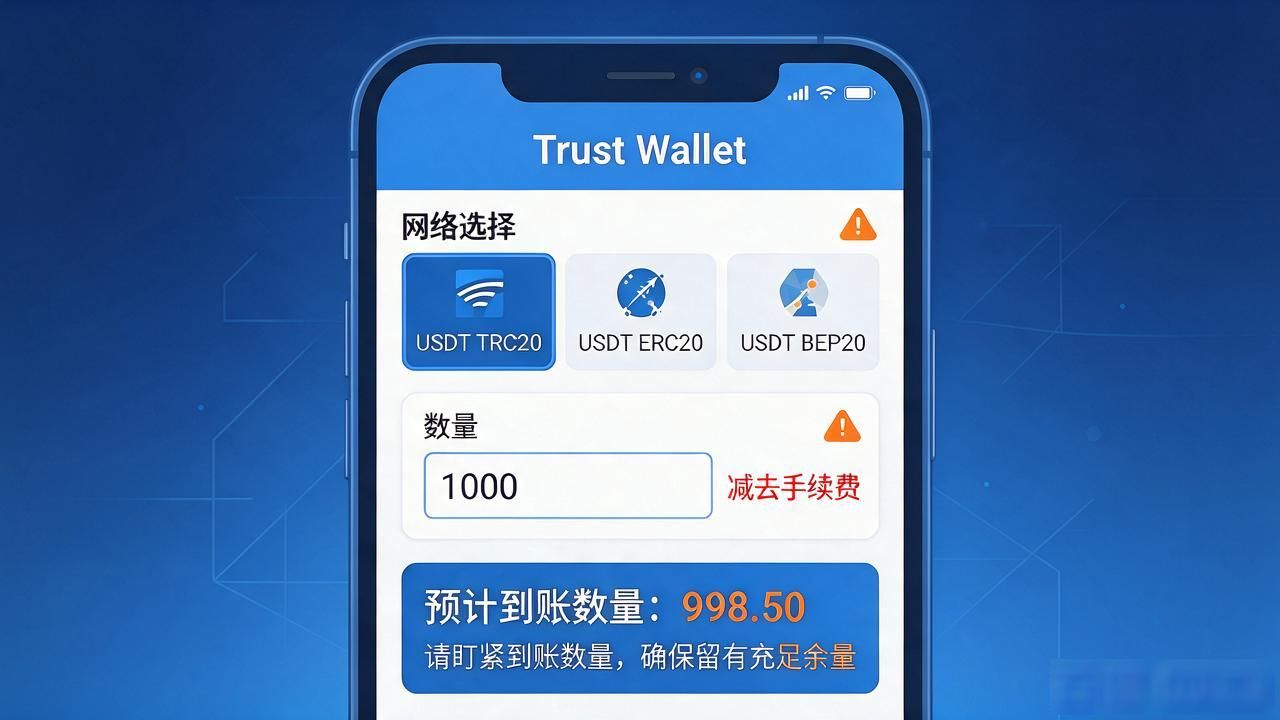 Trust钱包提币管理：地址、网络、数量，一步错全错