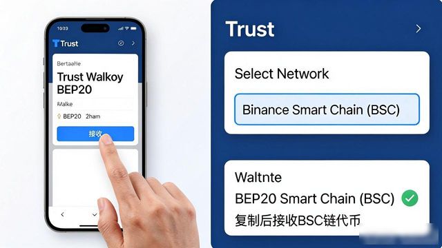 Trust钱包创建BEP20地址教程