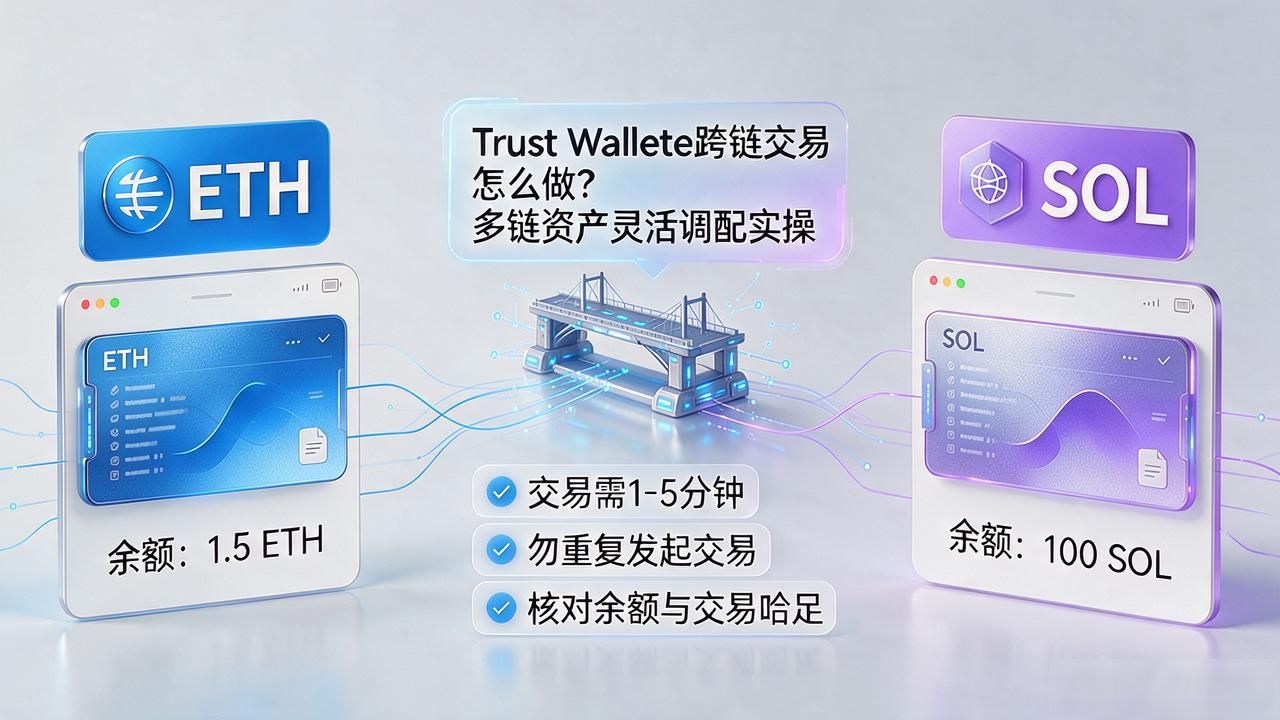 Trust Wallet跨链交易怎么做？多链资产灵活调配实操