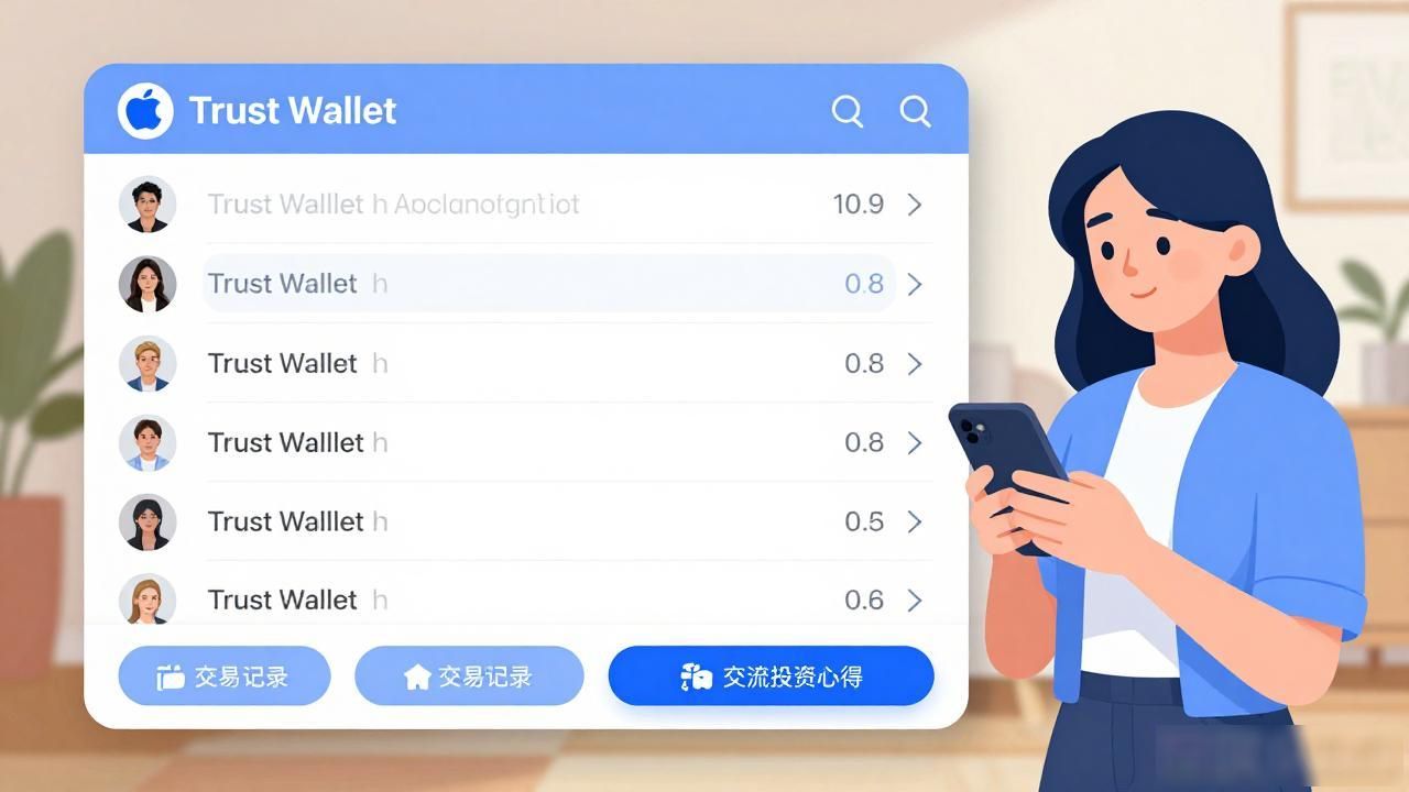 Trust Wallet一键兑换功能_Trust Wallet苹果版中的用户交互与社交功能_Trust Wallet苹果版界面设计