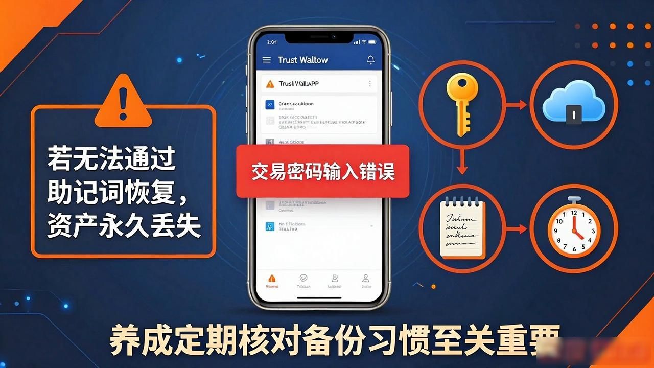 Trust钱包交易密码丢了怎么办？老币民教你4步找回