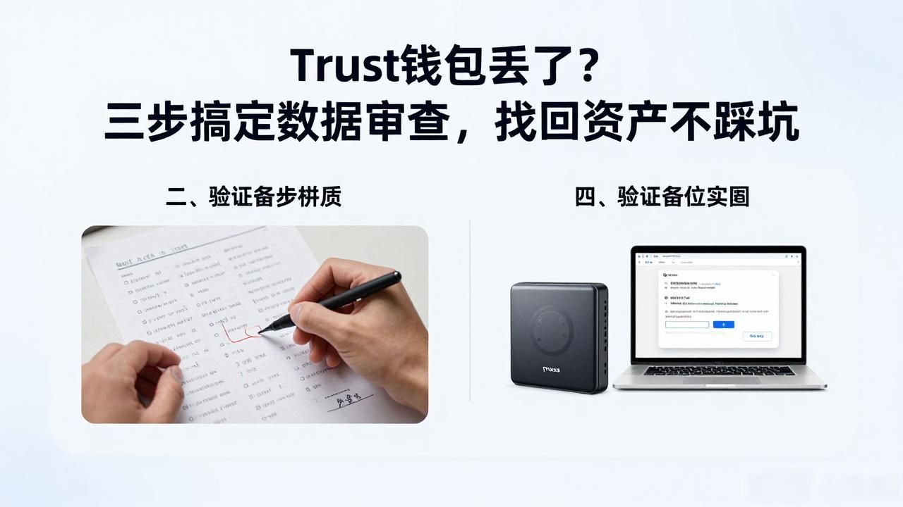 Trust钱包丢了？三步搞定数据审查，找回资产不踩坑