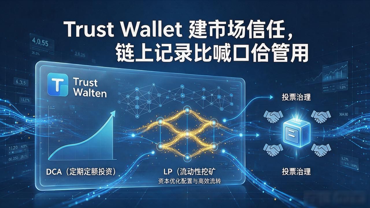 Trust Wallet 建市场信任，链上记录比喊口号管用