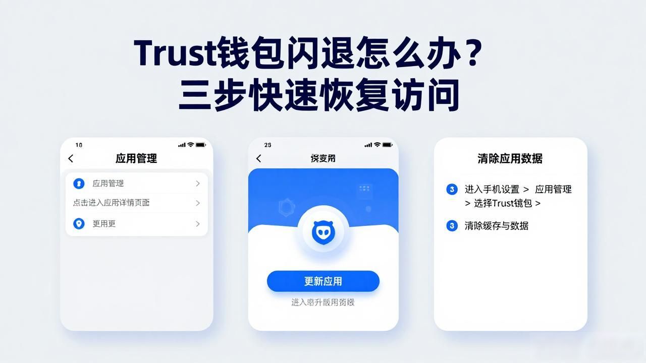 Trust钱包闪退怎么办？三步快速恢复访问