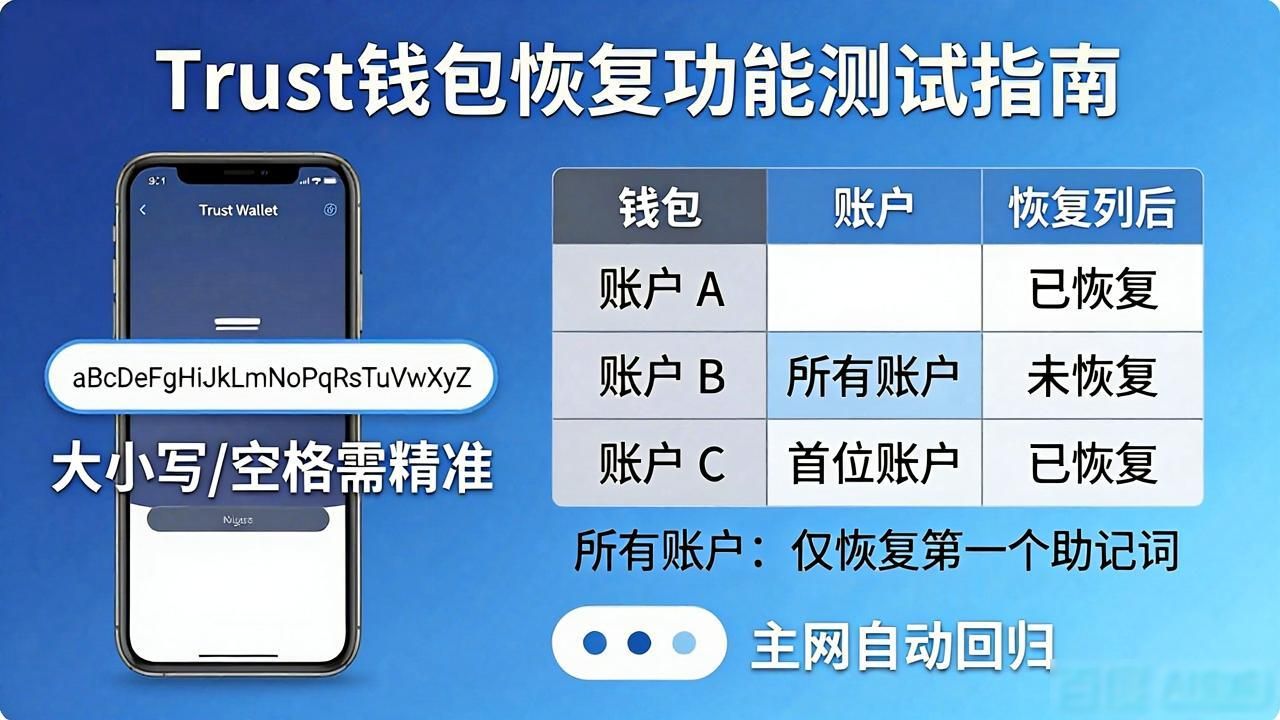 Trust钱包恢复功能怎么测？用户参与指南