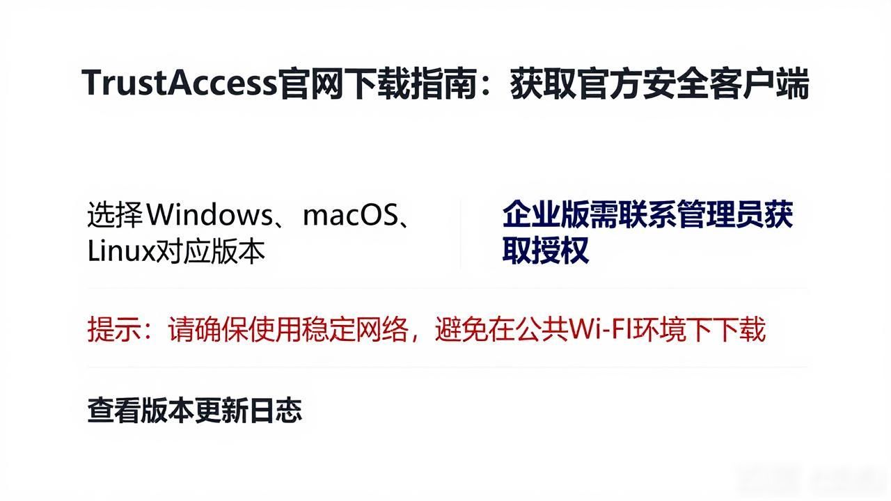 TrustAccess官网下载指南：获取官方安全客户端
