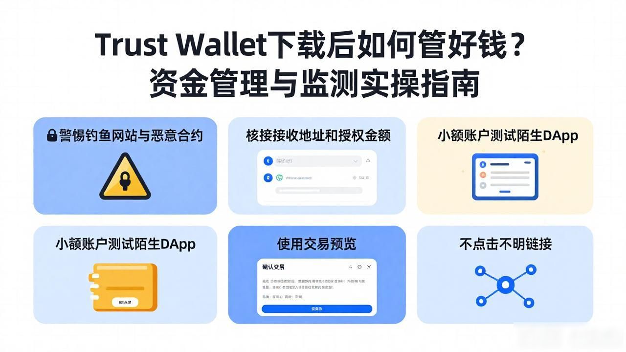 Trust Wallet下载后如何管好钱？资金管理与监测实操指南