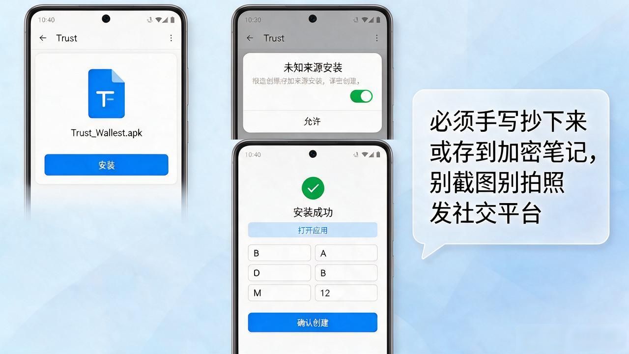 Trust钱包App下载和安装，手机几步搞定