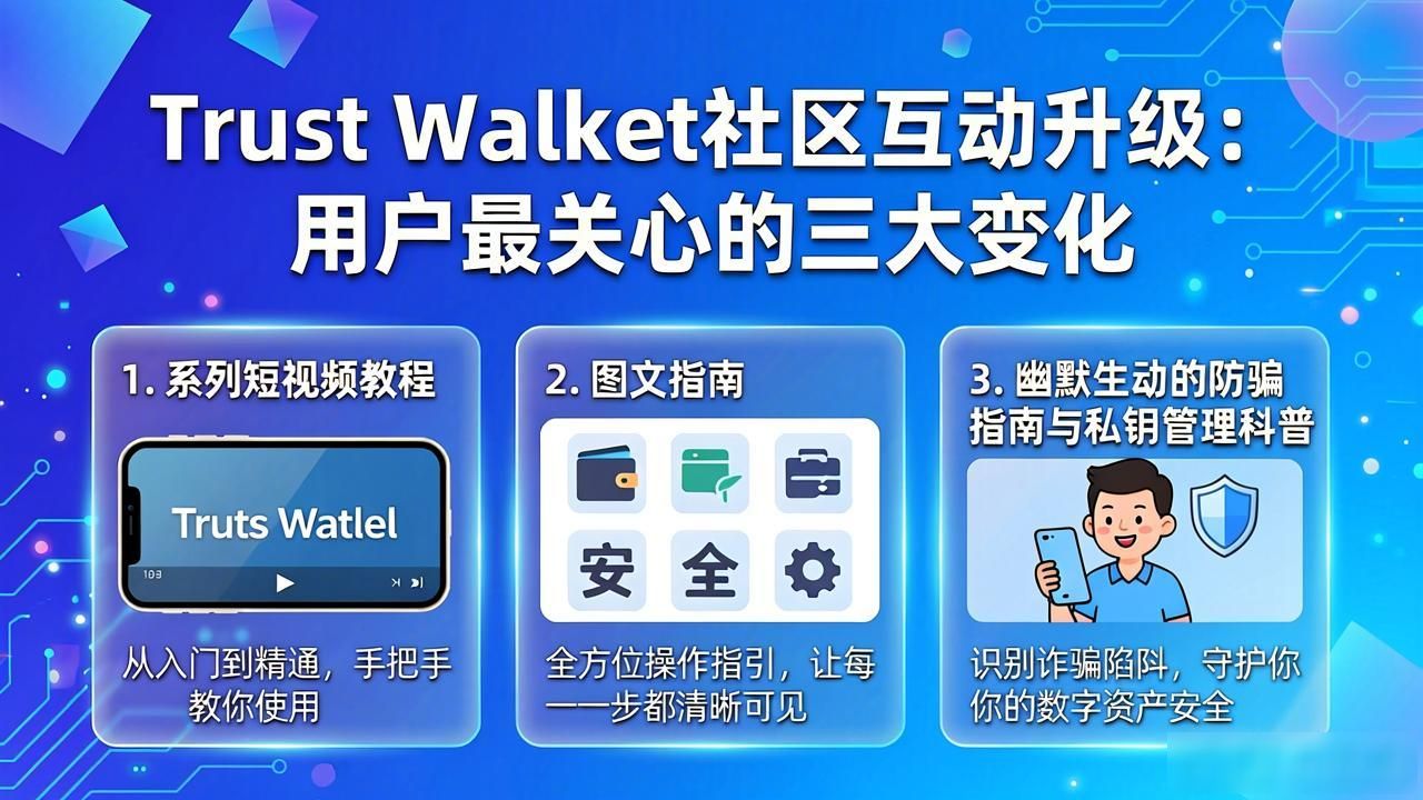 Trust Wallet社区互动升级：用户最关心的三大变化