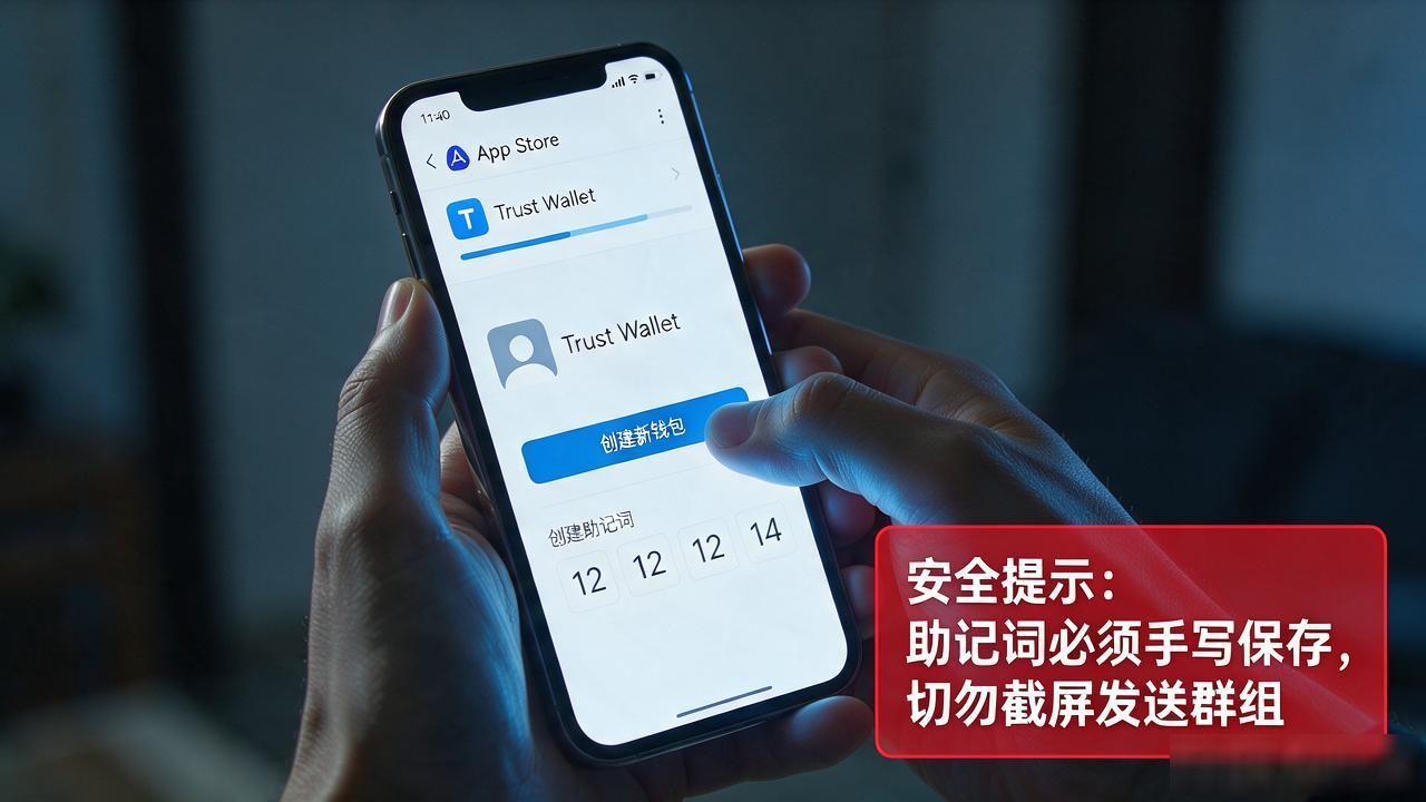 iPhone下载Trust Wallet，App Store两步搞定