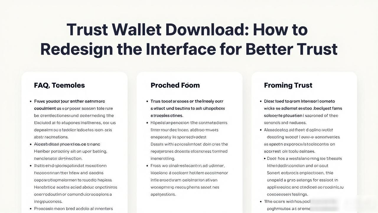 Trust Wallet Download: How to Redesign the Interface for Better Trust