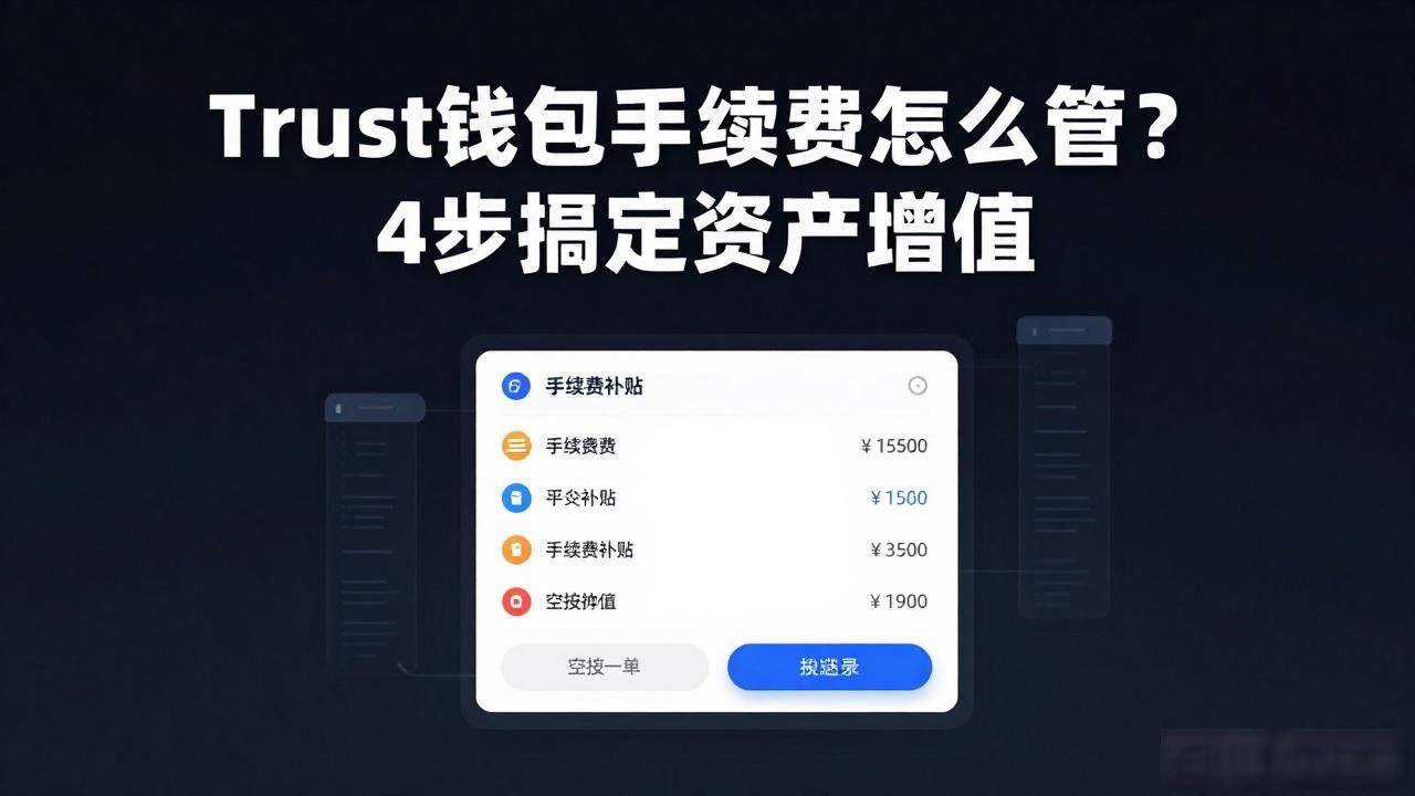 Trust钱包手续费怎么管？4步搞定资产增值
