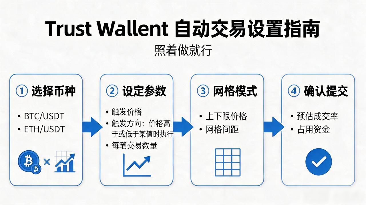 Trust Wallet 自动交易设置指南，照着做就行