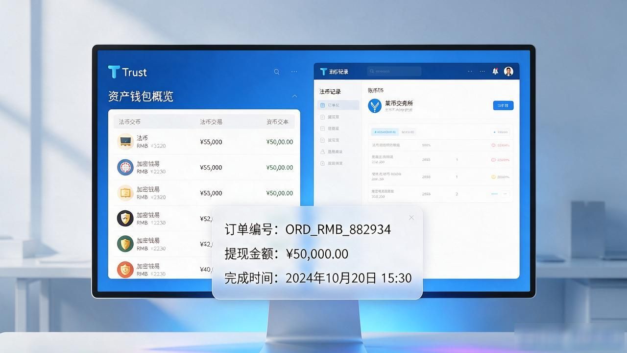 Trust钱包提完人民币 交易凭证和银行回单去哪找