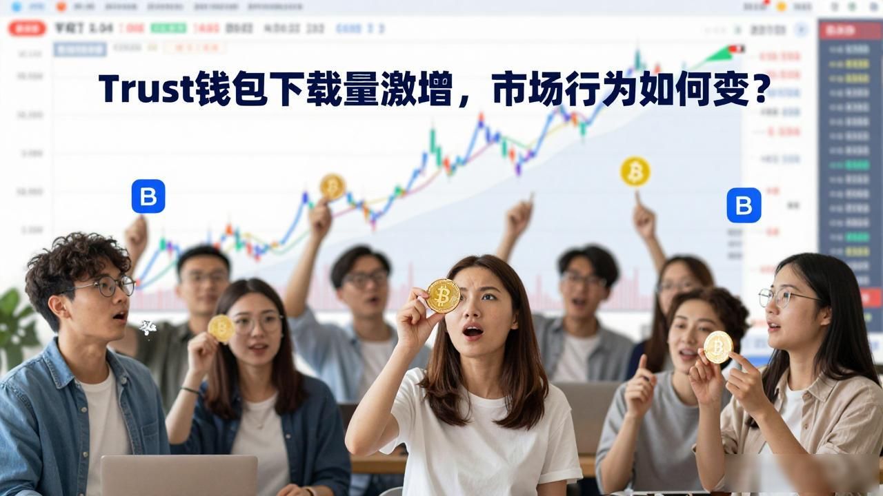 Trust钱包下载量激增，市场行为如何变？