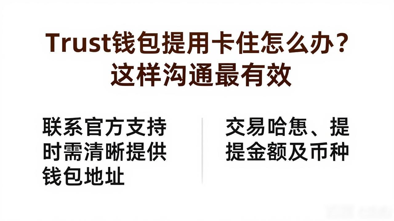 Trust钱包提币卡住怎么办？这样沟通最有效