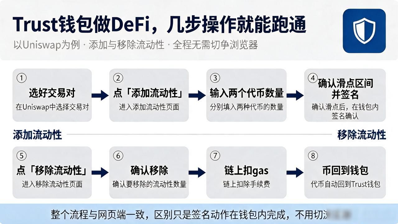Trust钱包做DeFi，几步操作就能跑通