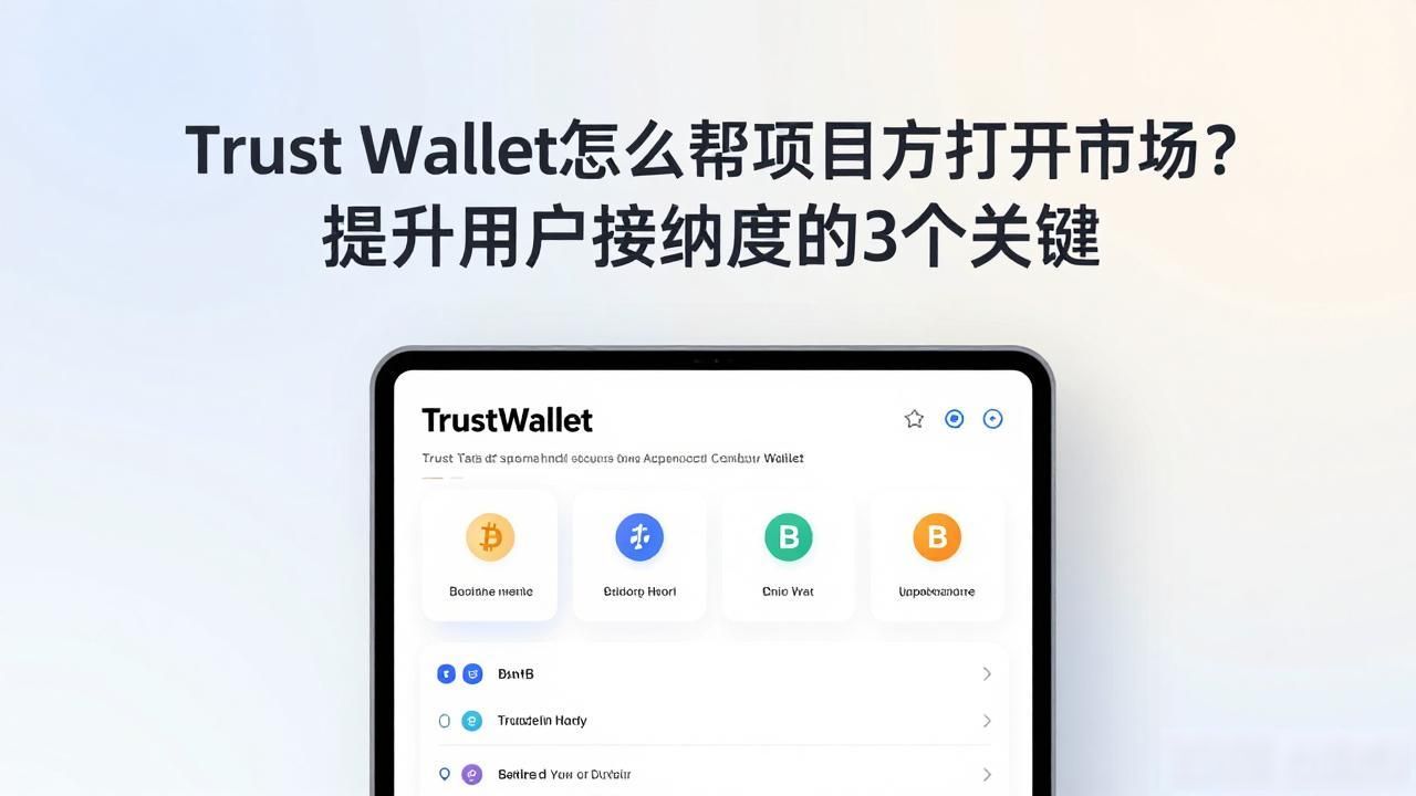 Trust Wallet怎么帮项目方打开市场？提升用户接纳度的3个关键