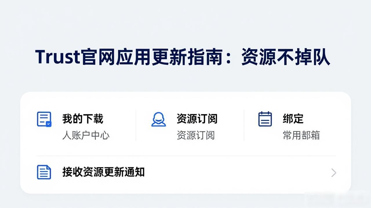 Trust官网应用更新指南：资源不掉队